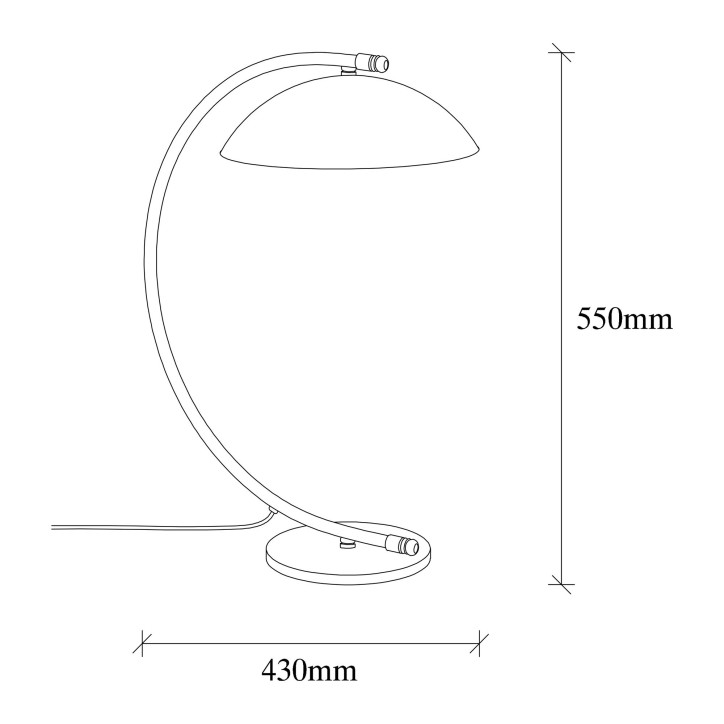 Lámpara de mesa Sıvani-NT-151 negro metal 26x43x55 cm