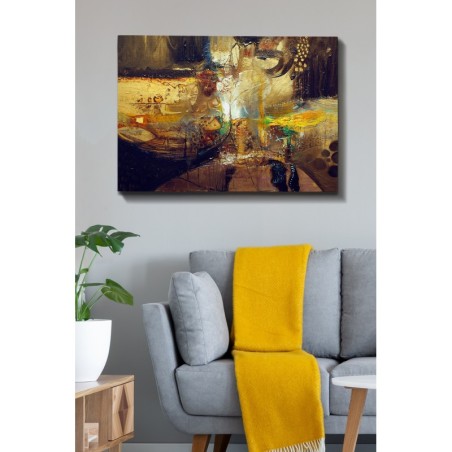 Pintura decorativa lienzo Kanvas Tablo-197 multicolor 70x100 cm