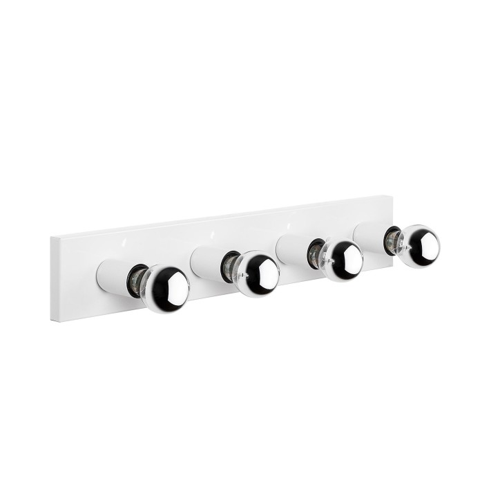 Lámpara de pared Mirro-12241 blanco metal vidrio 10x10x60