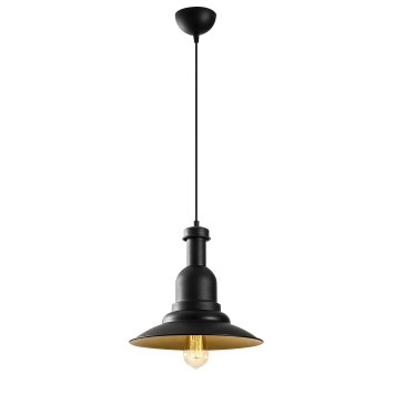 Lámpara de techo Sağlam-3713 oro negro metal diámetro 33x126 cm - 8681875467871