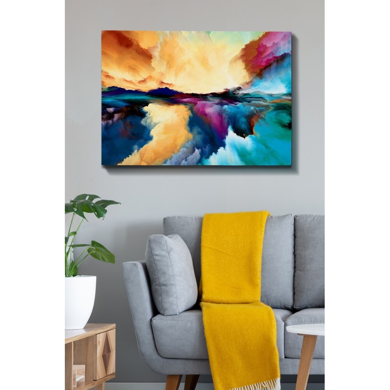 Pintura decorativa lienzo Kanvas Tablo-6 multicolor 70x100 cm