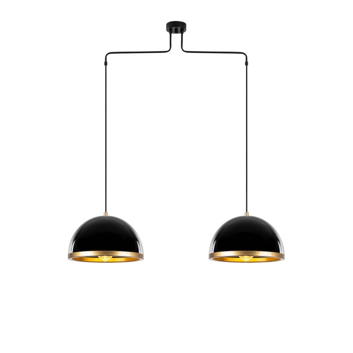 Lámpara de techo FENERCİ-11538 oro negro metal 100x20x124 cm