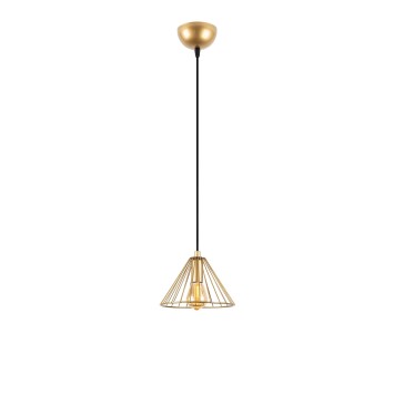 Lámpara de techo SOYLU-11351 oro brillante metal 20x20x117 cm - 8683342835497