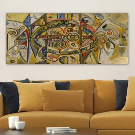 Pintura decorativa lienzo YTYMDRN145_50120 multicolor 50x120