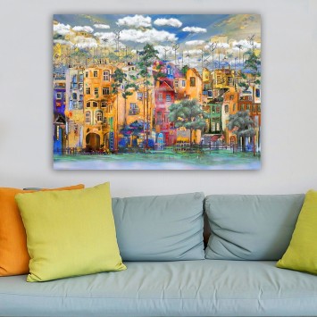 Pintura decorativa lienzo 622007036_70100 multicolor 70x100 cm