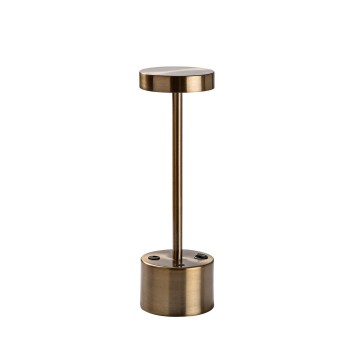 Lámpara de mesa Keyf-13395 oro cobrizo metal diámetro 9x28cm - 8683743823789