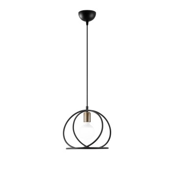 Lámpara de techo Circle-2871 negro metal 26x26x123 cm - 8681875989878