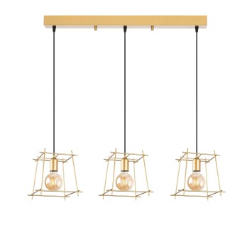 Lámpara de techo COMAN-11276 oro brillante metal 101x24x122 cm - 8683342834759