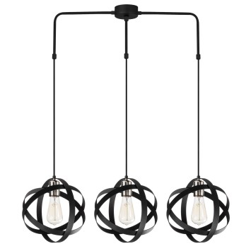 Lámpara de techo Gezegen-6256 negro metal 89x25x100 cm - 8681875501087