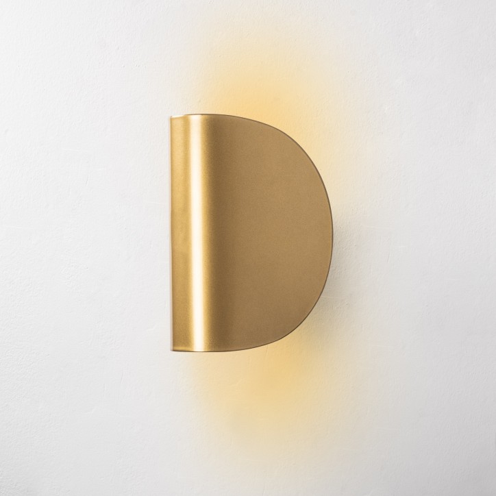 Lámpara de pared Heybe-13624 oro metal 17x 12x 13 cm