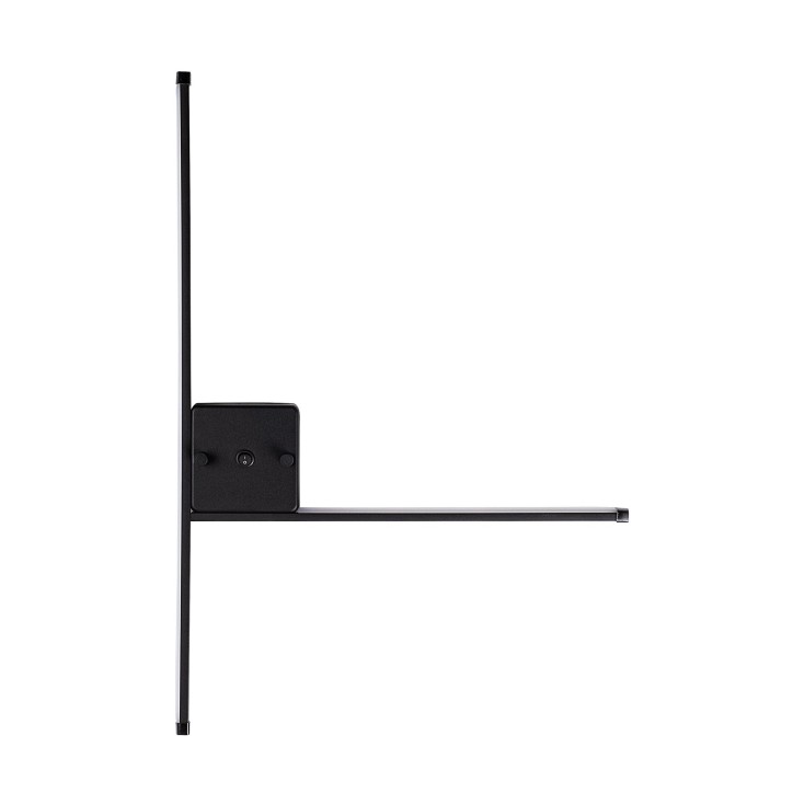 Lámpara de pared Sarf-13615 negro metal 61 cmx42x 3 cm