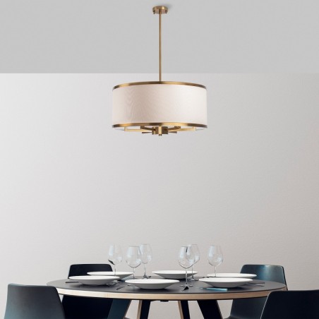 Lámpara de techo Way-11655 oro cobrizo metal 60x60x83 cm