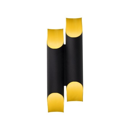 Lámpara de pared Efsun-580-A negro hierro vidrio 160x12x45 cm