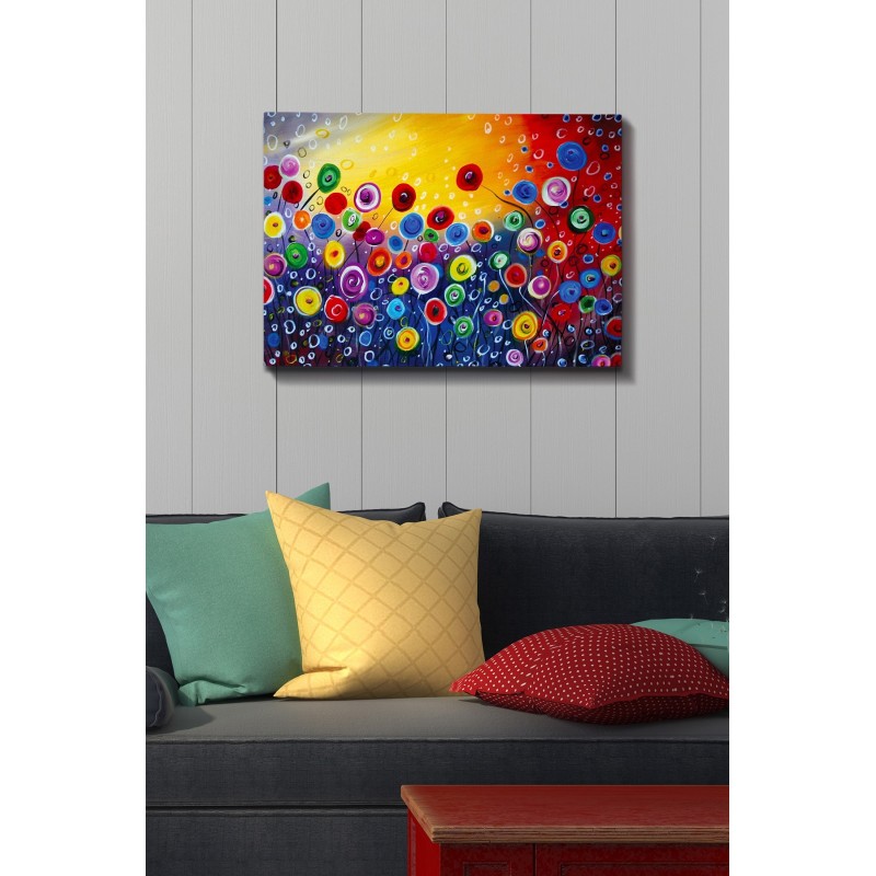 Pintura decorativa lienzo Kanvas Tablo -289 multicolor 50x70 cm