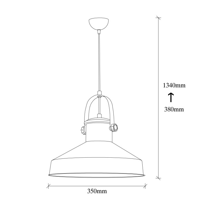 Lámpara de techo Dodo-2572 blanco metal 35x35x134 cm