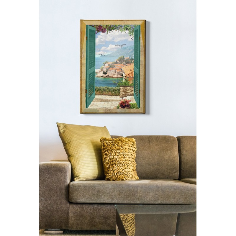 Pintura decorativa lienzo Kanvas Tablo -228 multicolor 50x70 cm