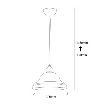 Lámpara de techo Dodo-2593 oro blanco metal 30x30x115 cm - 8681875883312