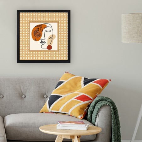 Cuadro decorativo enmarcado SCAM1818678983 -5252 multicolor 52x52 cm