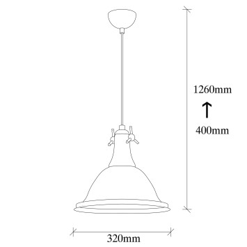 Lámpara de techo Sağlam-3727 oro metal diámetro 32x126 cm - 8681875494112