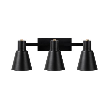 Lámpara de pared Funnel-13094 negro oro cobrizo metal vidrio 60x21x21 cm - 8683743269877