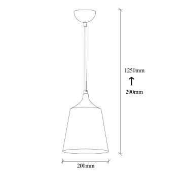 Lámpara de techo Dodo-2543 turquesa plata hierro 20x20x125 cm - 8681875883435