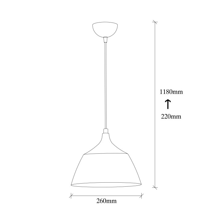 Lámpara de techo Dodo-2552 blanco metal 25x25x119 cm