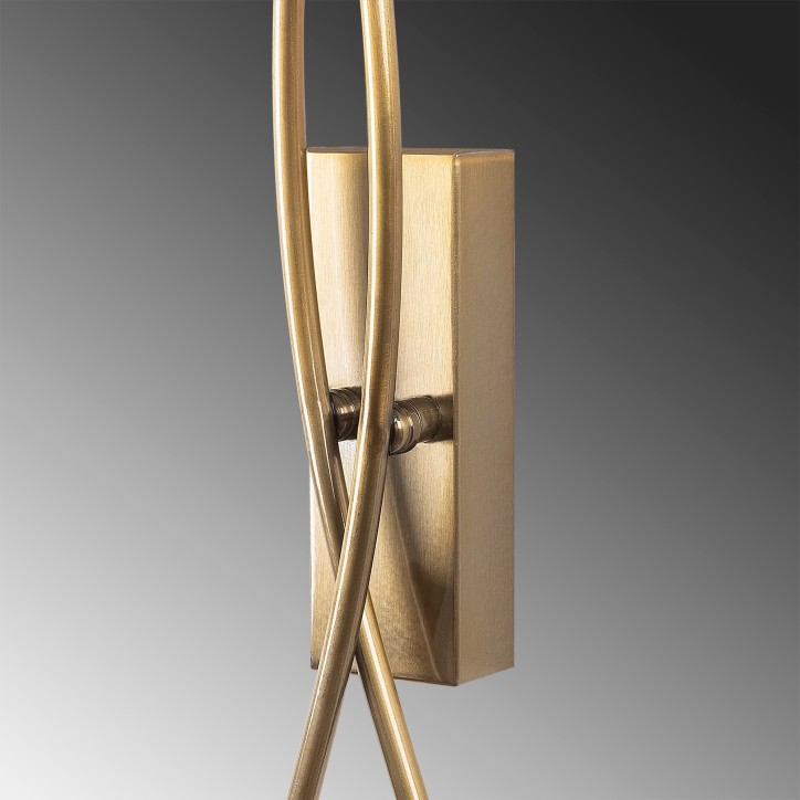 Lámpara de pared Banana-3187 oro cobrizo metal 22x9x57 cm