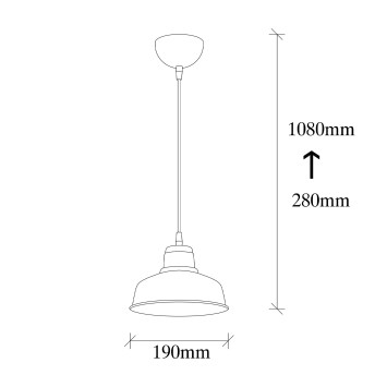 Lámpara de techo Berceste-181WHITE-S blanco hierro 19x19x108 cm - 8681875546415