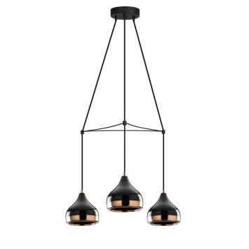 Lámpara de techo Yıldo-6881 cobre negro hierro diámetro 54x174 cm - 8681875502664