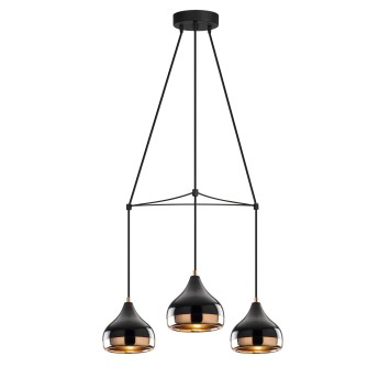 Lámpara de techo Yıldo-6881 cobre negro hierro diámetro 54x174 cm - 8681875502664