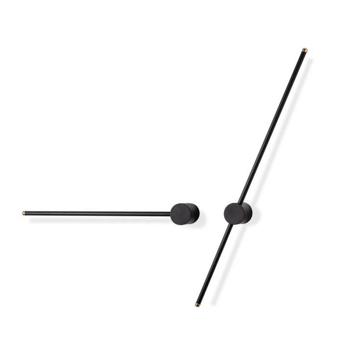 Lámpara de pared Sword-13488 negro metal 91x10x7 cm