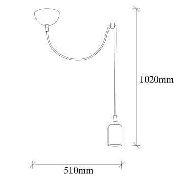 Lámpara de techo Kabluni-MR-923 cobre metal 51x6x102 cm - 8681875649116