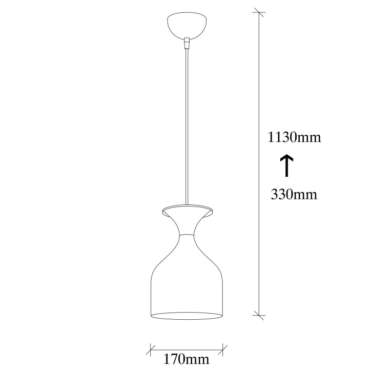 Lámpara de techo Sivani-MR-824 oro blanco metal diámetro 17x113 cm