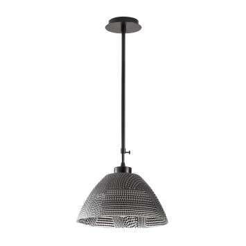 Lámpara de techo Bornova-N-157 oro negro metal vidrio diámetro 30x85 cm - 8681875570892