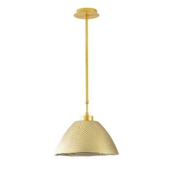 Lámpara de techo Bornova-N-159 oro metal vidrio diámetro 30x85 cm - 8681875570915