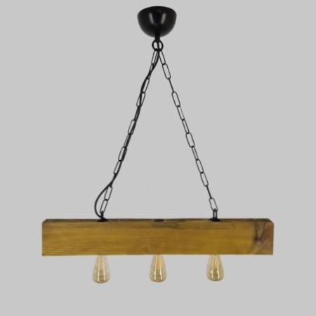 Lámpara de techo Chain Avize-1 luminoso granate madera comprimida 5x60x65 cm