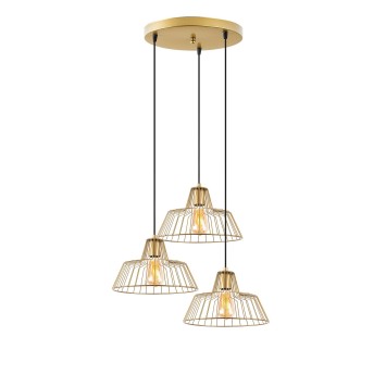 Lámpara de techo HAKCU-11965 oro brillante metal 55x55x116 cm - 8683342835008