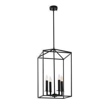 Lámpara de techo Till-13255 negro metal 35x35x107 cm - 8683743314027