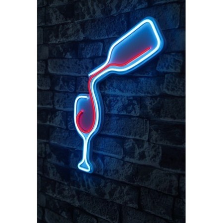 Iluminación LED decorativa de plástico Wine azul rojo