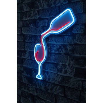 Iluminación LED decorativa de plástico Wine azul rojo