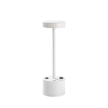 Lámpara de mesa Keyf-13392 blanco metal diámetro 9x28 - 8683743823758