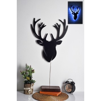 Iluminación LED decorativa Deer 2 azul 25x30 cm