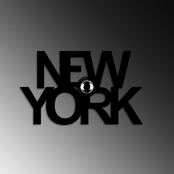 Lámpara de pared Newyork negro metal 50x30x9 cm - 8683743676347