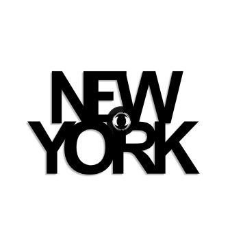 Lámpara de pared Newyork negro metal 50x30x9 cm - 8683743676347