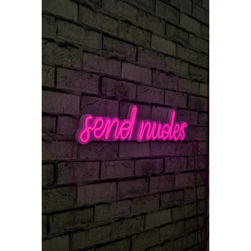 Iluminación LED decorativa de plástico Send Nudes rosa 60x13x2 cm