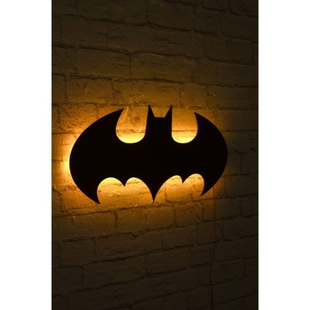 Iluminación LED decorativa Batman amarillo 50x25 cm