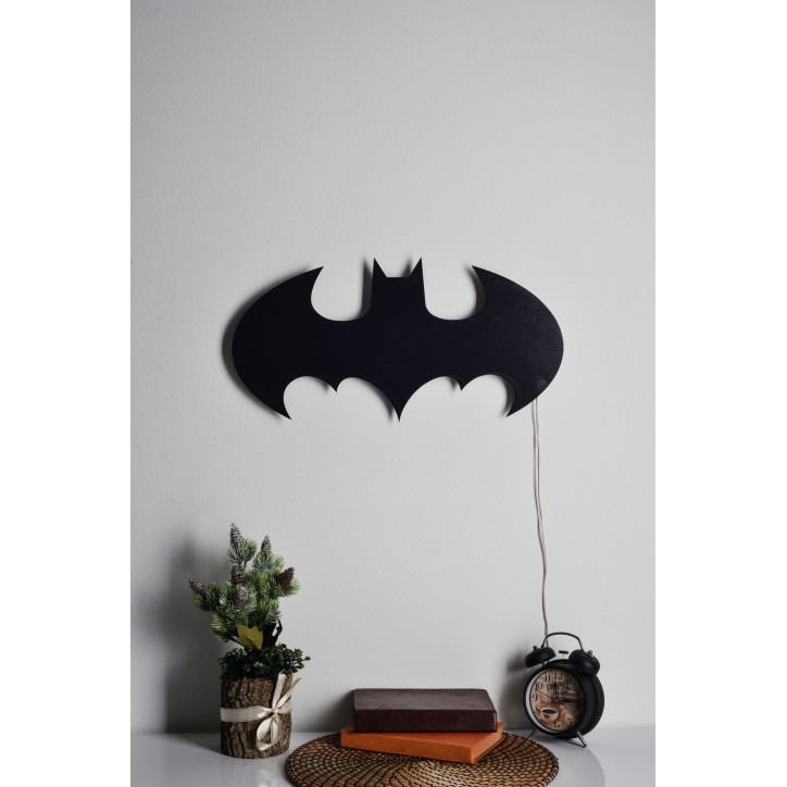 Iluminación LED decorativa Batman amarillo 50x25 cm