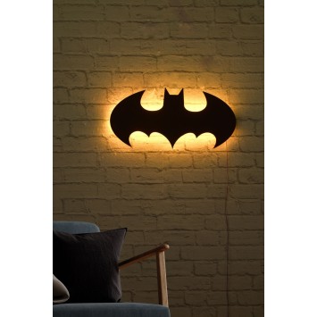 Iluminación LED decorativa Batman amarillo 50x25 cm