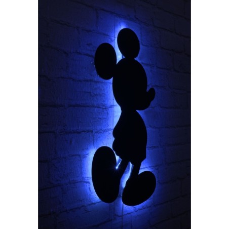 Iluminación LED decorativa Mickey Mouse azul 32x50 cm