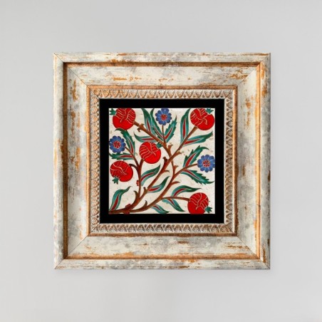 Cuadro decorativo enmarcado TC1238 multicolor 20x20 cm